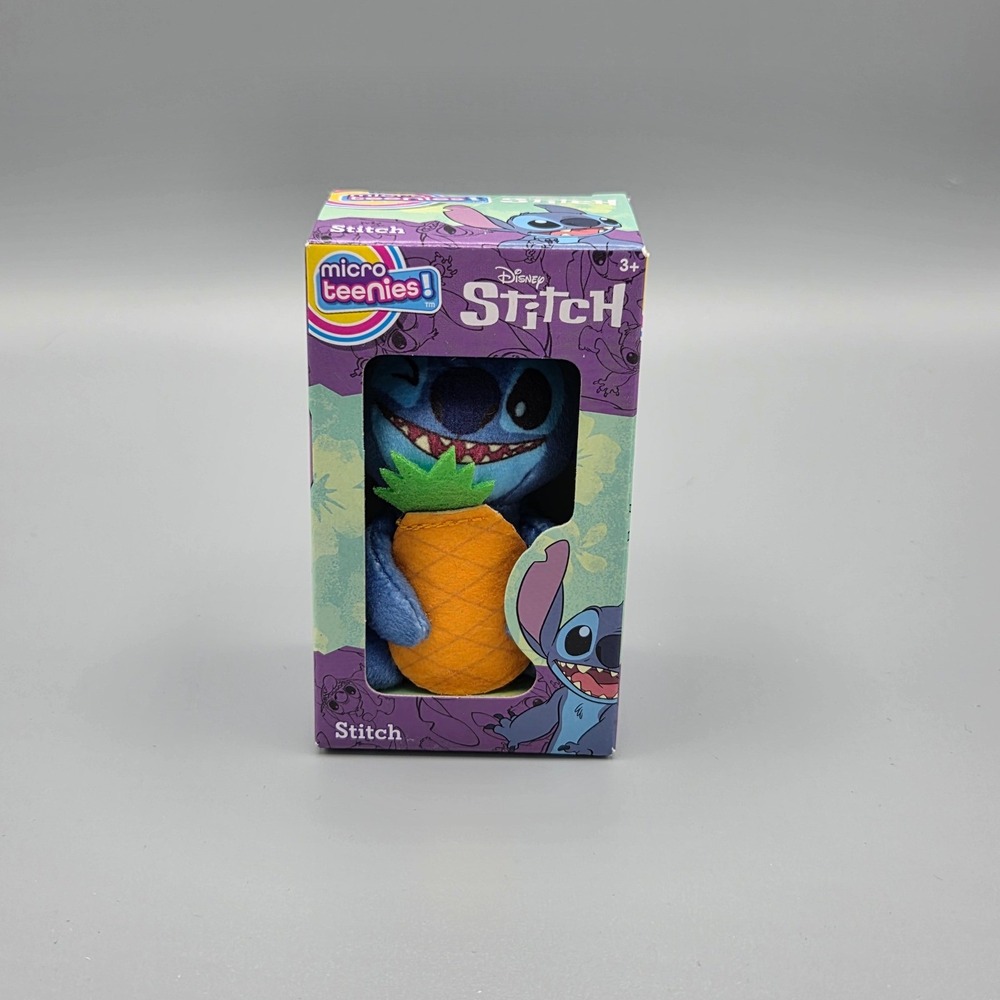 Disney Stitch Micro Teenies Plush with Pineapple Basic Fun 00420 New in Box